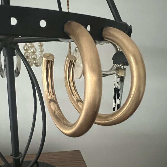 Hoop earrings- never worn - Picture 3 of 7